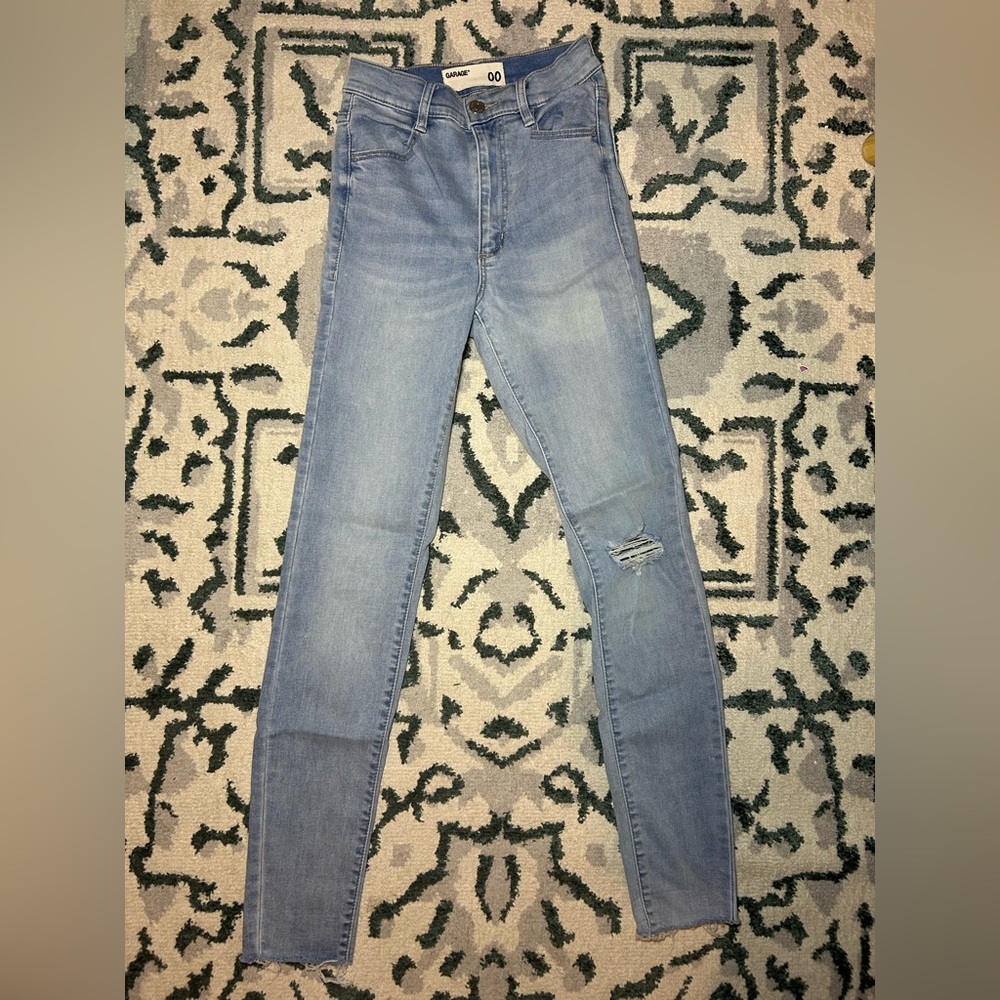 Garage Light Blue Skinny Jeans